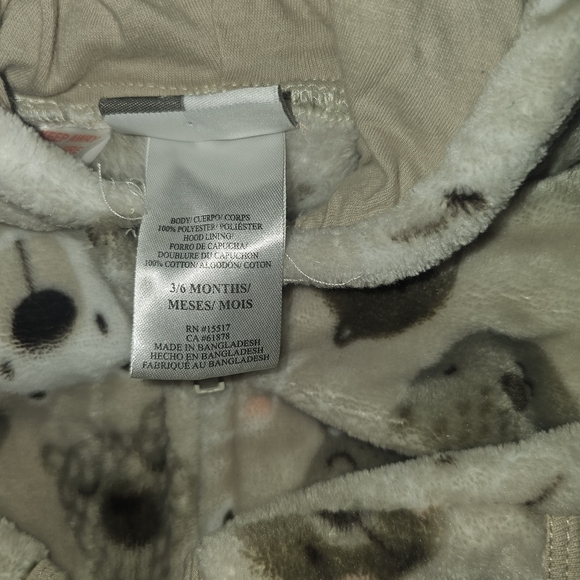 Adorable Animal Print Kids Footie Pajamas - Picture 6 of 10